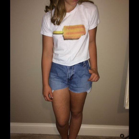 Popsicle graphic crop top