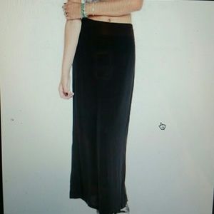 Black brandy melville long skirt