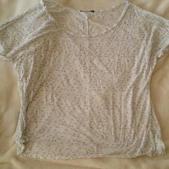 Brandy melville soft floral shirt