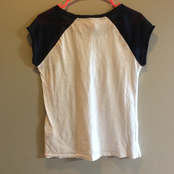 Navy/whit Short sleeved baseball tee! - Picture 2 of 3