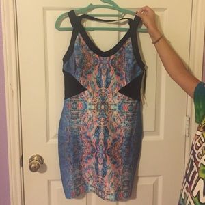 NWT bodycon kaleidoscope dress from forever 21