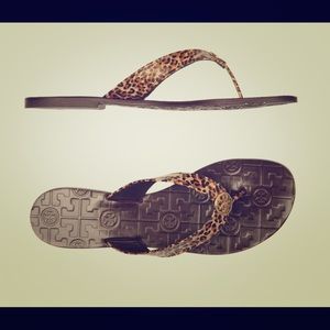 Tory Burch Leopard-Print Sandals