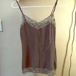 Peek-a-boo Lace tank top