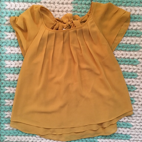 Forever 21 yellow blouse