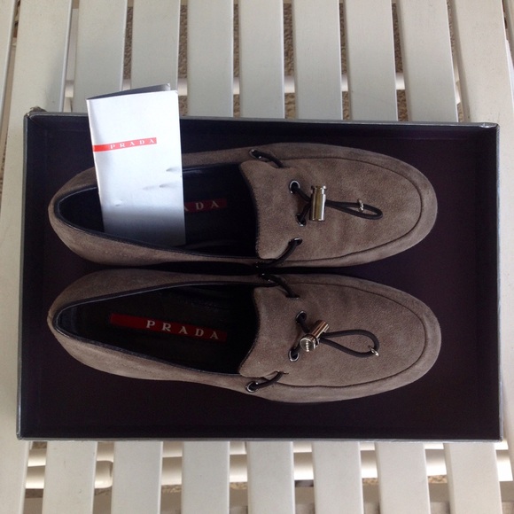 Prada Shoes - 🚫SOLD Prada Women's Dark Gray Suede Loafer Shoes Prada Shoes - 🚫SOLD Prada Women's Dark Gray Suede Loafer Shoes