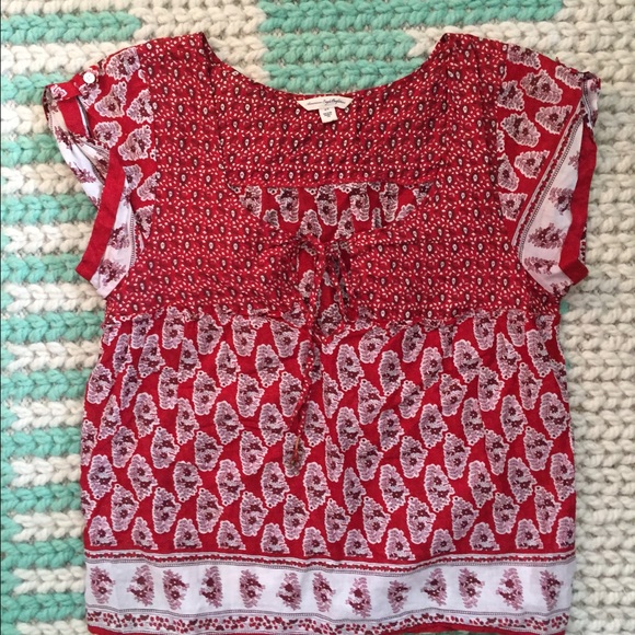 American Eagle boho blouse