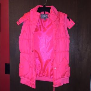 Bright Salmon Puffy Vest