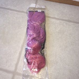 Pink hair extensions NWOT