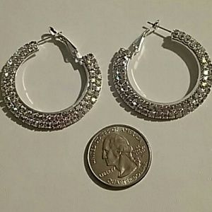 Rhinestone hoops