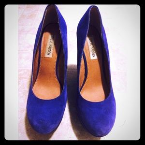 🚫SOLD🚫Blue Steve Madden Wedges