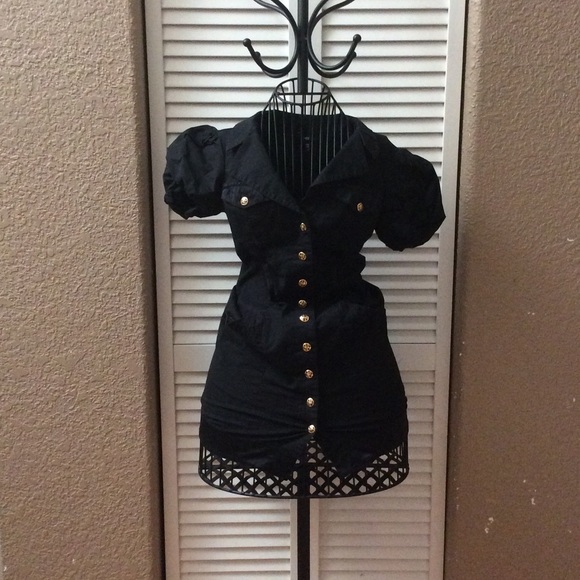 bebe cocktail dress (black)