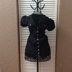 bebe cocktail dress (black)