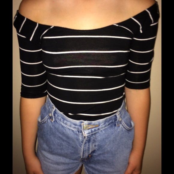 Striped crop top