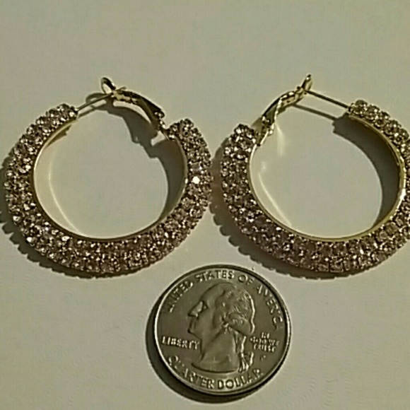 Rhinestone hoops