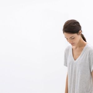 Zara Heather Grey Tee