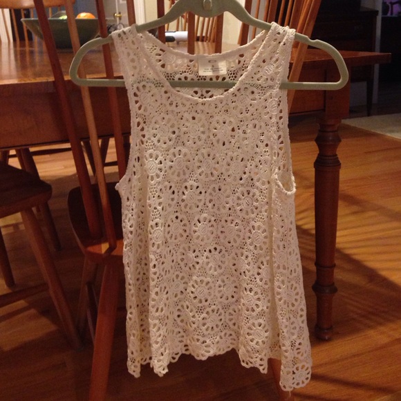 Cream Crochet top from Urban Outfitters Small