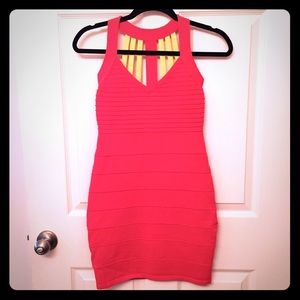 ORANGE & YELLOW BODYCON DRESS