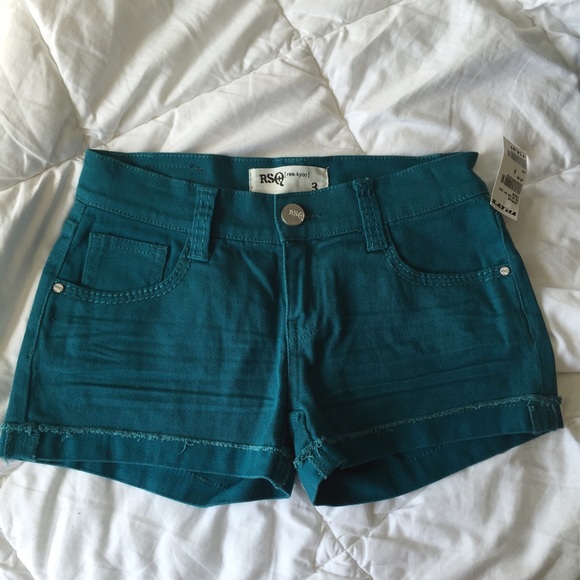 RSQ Teal Shorts - Picture 1 of 2
