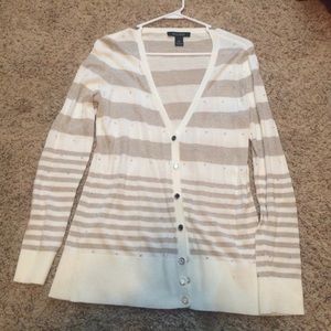 Gold striped cardigan