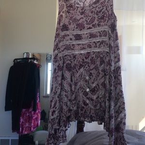 Free people sheer flowered dress