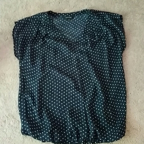 Navy blue Lands' end blouse