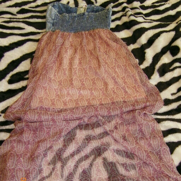 Acid washed bustier maxi - Picture 3 of 3