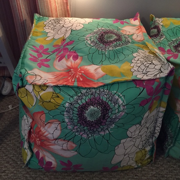 Plush ottoman/Cushion - SET OF 2 OR INDIVIDUAL