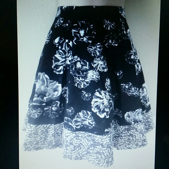 Prabal Gurung Floral Print Skirt