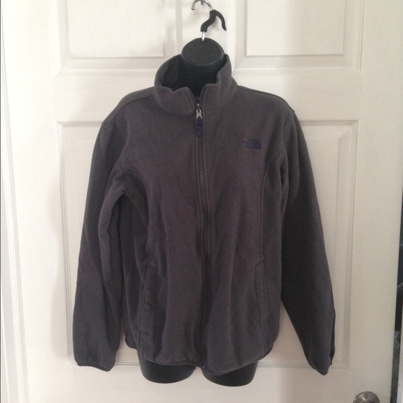 Grey North Face Rain jacket and fleece lining