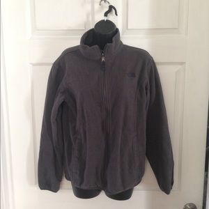 Grey North Face Rain jacket and fleece lining