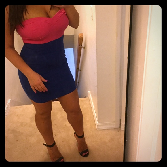 Color block short and sexy