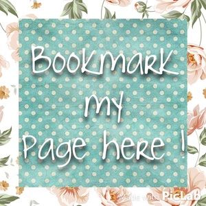 bookmark my page here 😊✨