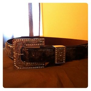 NWOT Nocona Western Belt with Bling Buckle