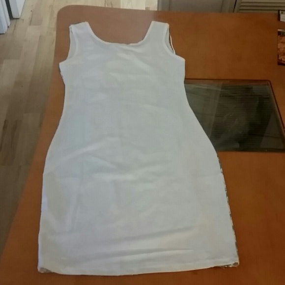 Gold Glittery Floral Dress - Picture 3 of 3