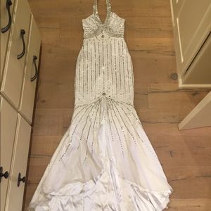 White pageant or ball gown