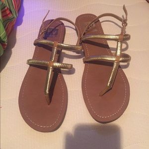 Dolce vita gold sandals