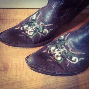 Italian Leather Cowboy Boots