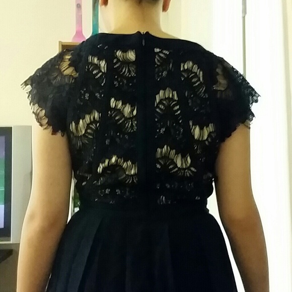 Royal Blue Lace Dress - Picture 2 of 4