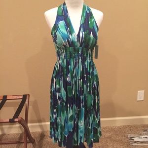 Calvin Klein Green/Blue Dress