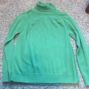 Kelley green turtleneck sweater