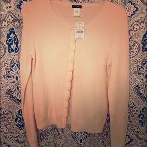 J. Crew Pale Pink Cardigan
