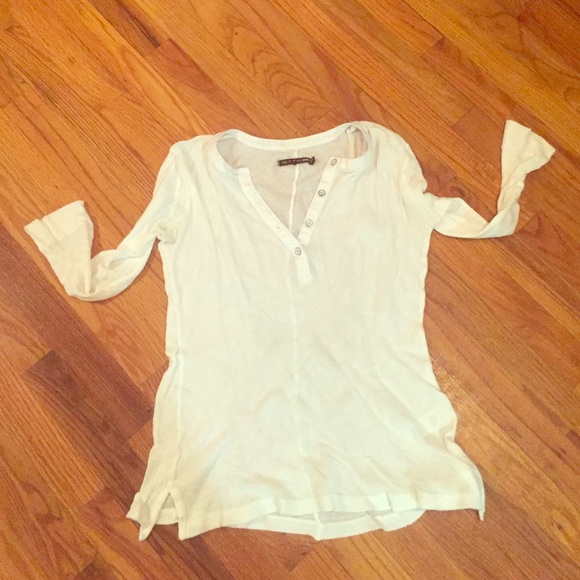 RAG & BONE Button-Up Waffle Shirt