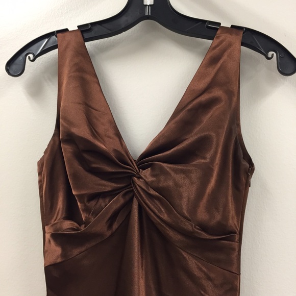 Silk like bronze dress
