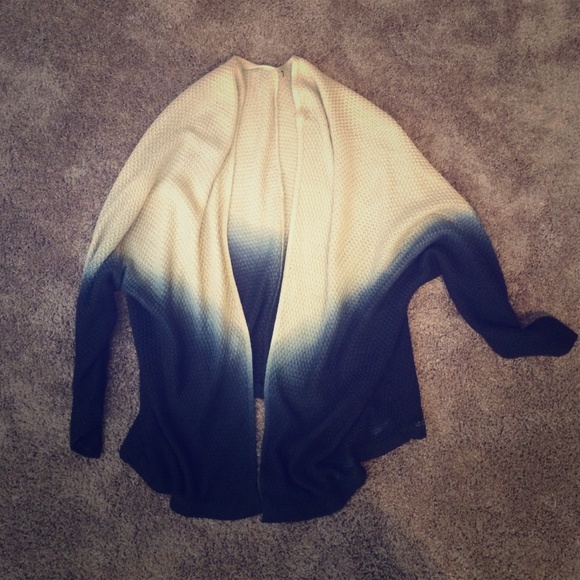 Dip dye cardigan