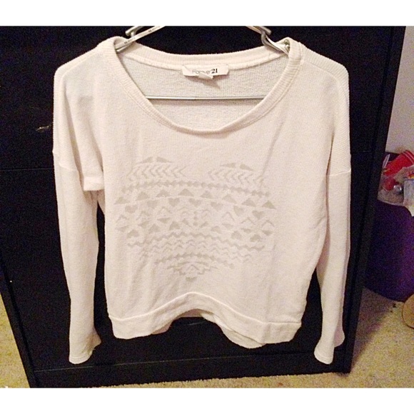 cream cropped top.