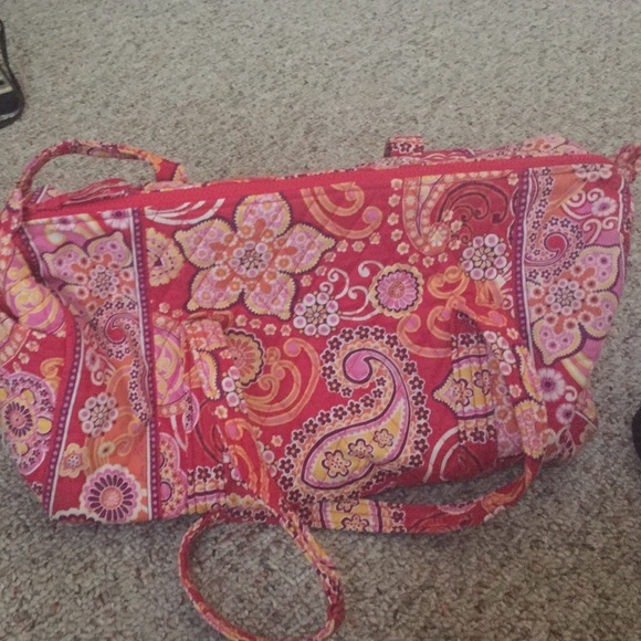 Vera Bradley Small Duffel - "Raspberry Fizz"