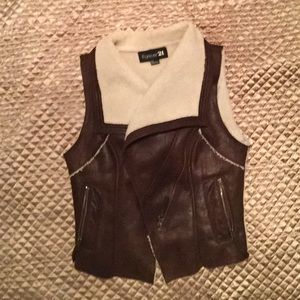 Forever21 Faux sheep suede vest