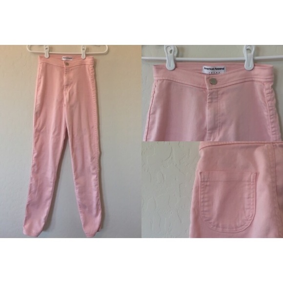 American Apparel Pink Easy Jean