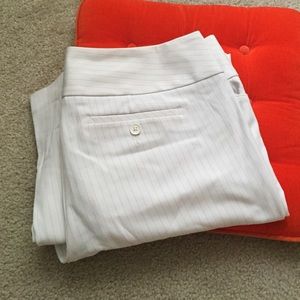 Express Wide Leg White Editor Pants