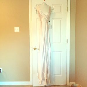 Jovani White Silk Gown Size 0 Style no. 171447